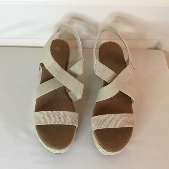 Women's Platform Espadrille Wedge Sandals - Picture 4 of 8